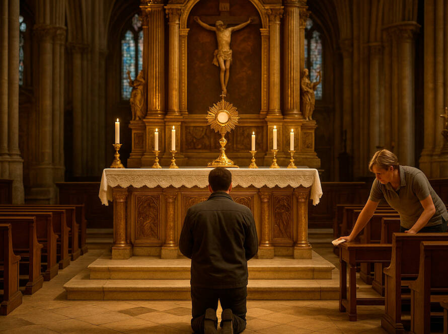 Adoração na Catedral